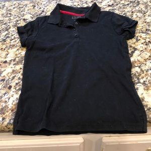 Girls Black Polo Size Large